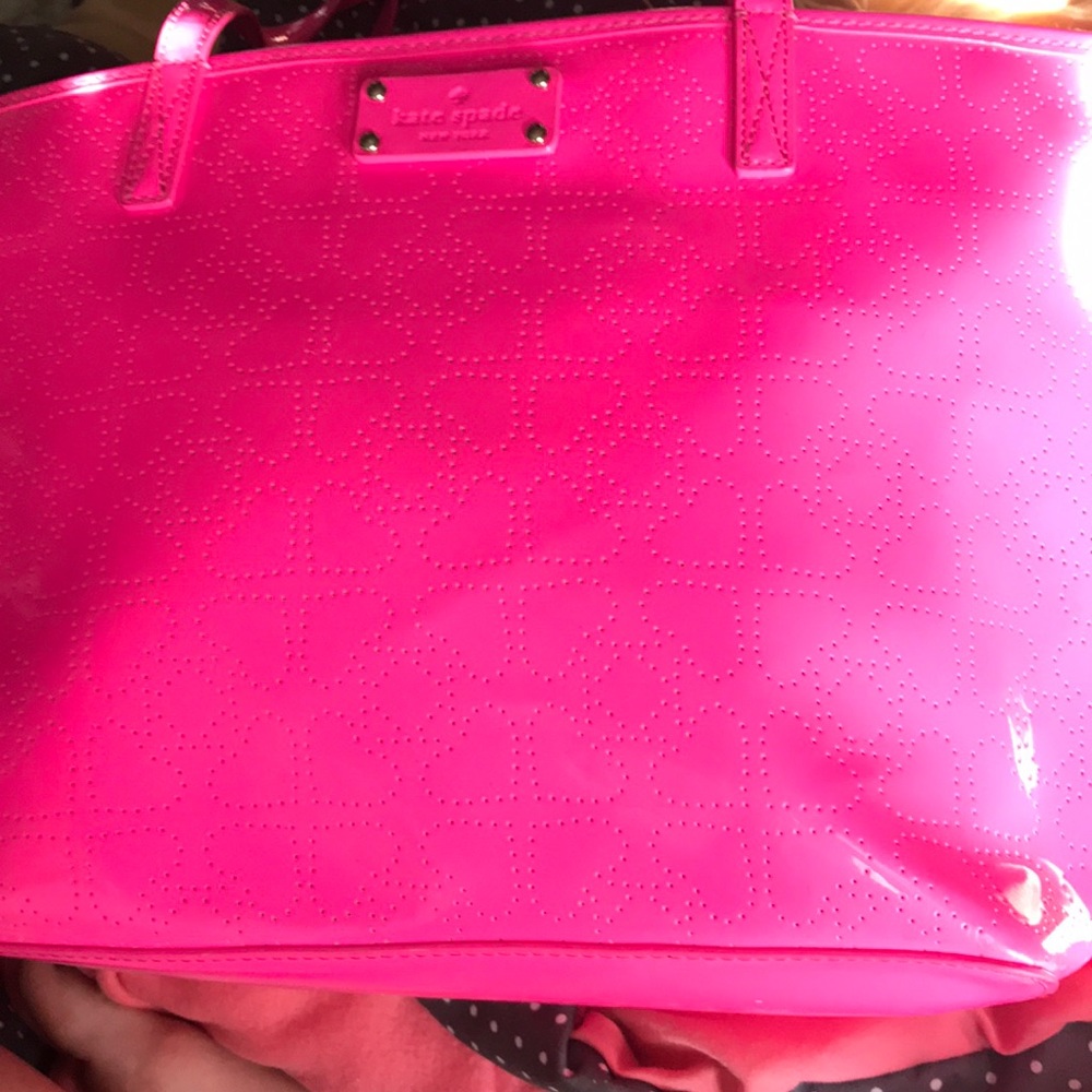 Kate spade neon pink tote